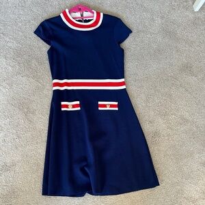 Alexia Admor Dress Medium Blue, White, Red